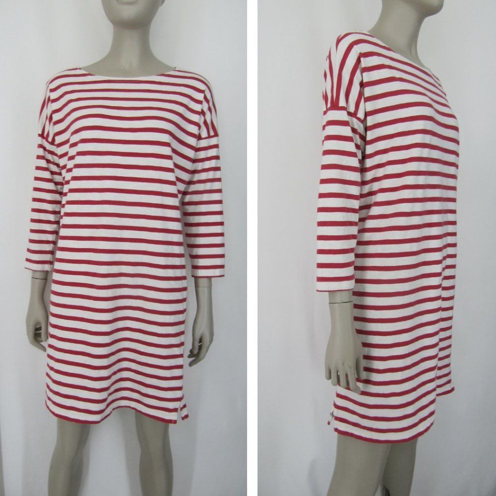 Patagonia Red and White Striped Oversized Dress - Picture 2 of 14